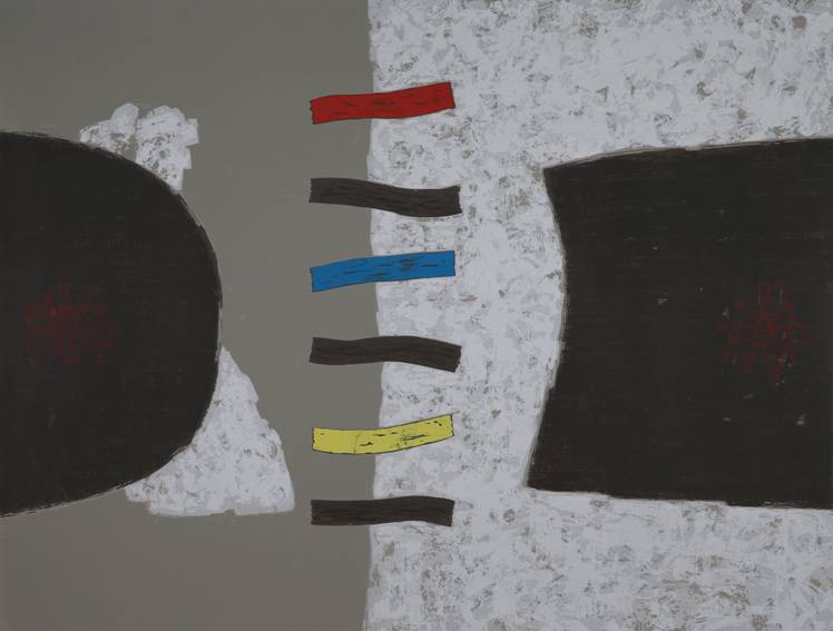 冬去春来  83×70cm  丝网版画  2014年